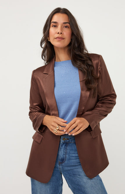 Blazer Shiny Coffee W26.10726