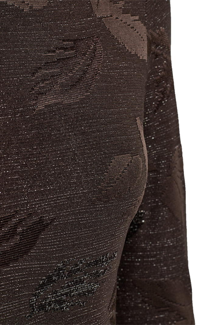 Freequent Top Fqisko Mole 212074, lichtblauw met bloemenprint, casual damestop met ronde hals en korte mouwen.