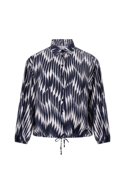 Blouse Nadia Navy Offwhite 265