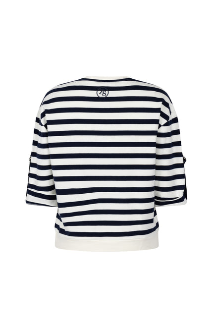 Zoso Sweater Manon Kit Night Blue 261 Stretchshop.nl