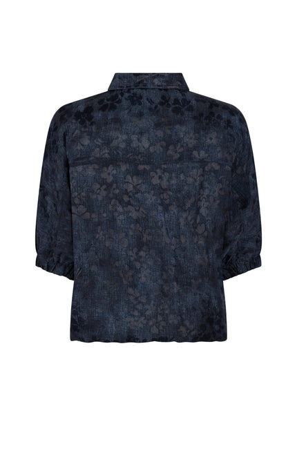 Zoso Blouse Vera Blue Denim 261 Stretchshop.nl