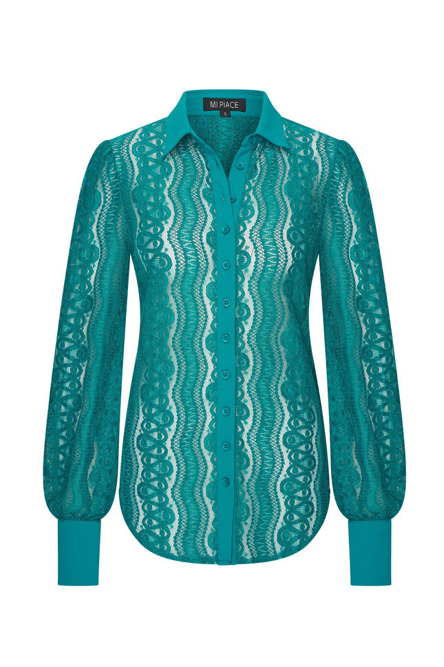 Travel Blouse Kant Petrol 202352