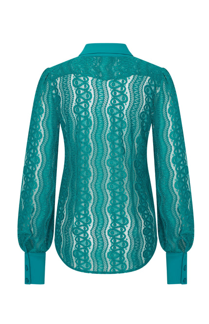 Travel Blouse Kant Petrol 202352