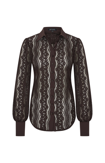 Travel Blouse Kant Espresso 202352