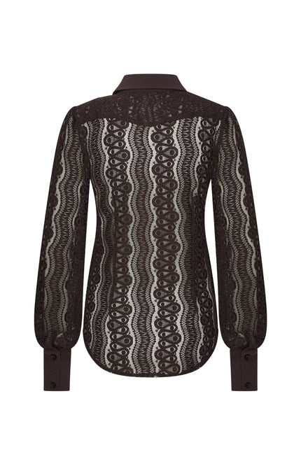 Travel Blouse Kant Espresso 202352