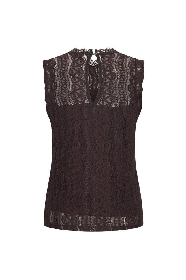 Mi Piace Travel Top Kant Espresso 202486 Stretchshop.nl