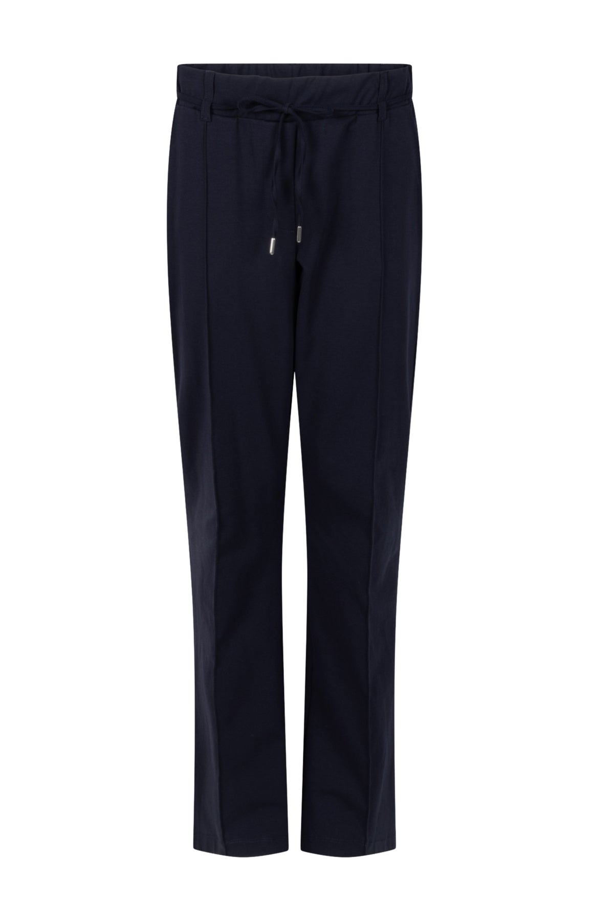 Navy blauwe broek Felicia van Zoso, comfortabele pasvorm en stijlvolle uitstraling, getoond op een model.