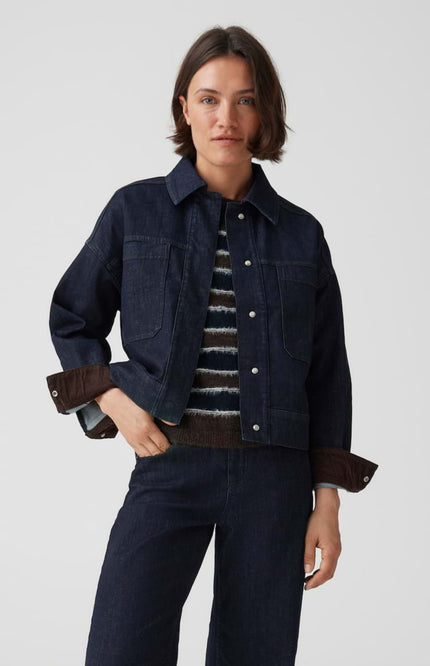 Jacket Hollins Rinsed Blue