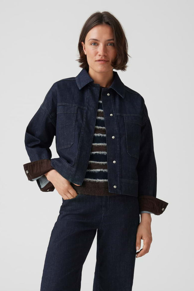 Jacket Hollins Rinsed Blue