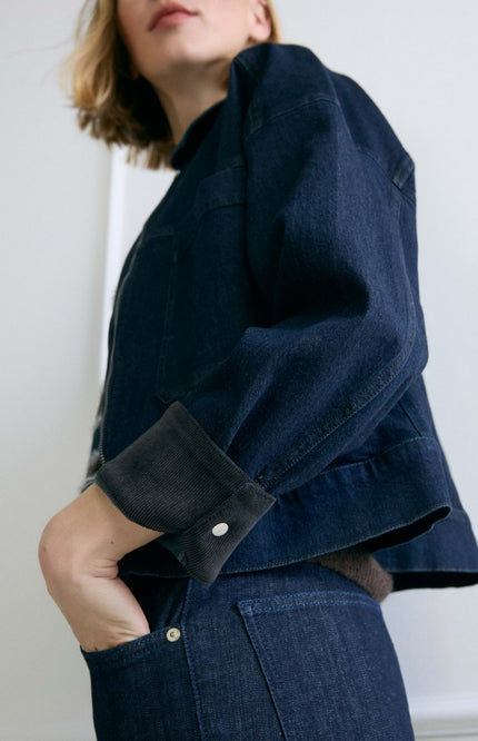 Jacket Hollins Rinsed Blue