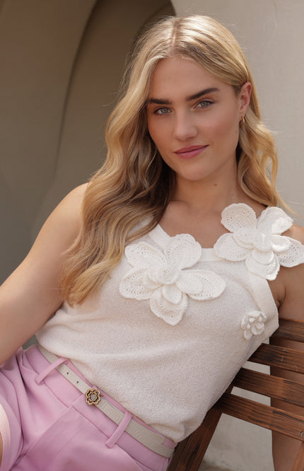 Nukus Top Samanta Offwhite NKS01171 Stretchshop.nl