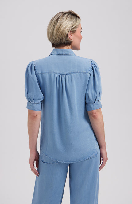 Lady Day Blouse Alexandra Chambray L30-801-3350 Stretchshop.nl