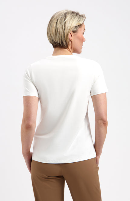 Lady Day T-Shirt Cherry Simple White L21-201-3167 Stretchshop.nl