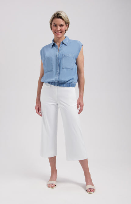 Lady Day Gilet Isabel Chambray L30-801-3349 Stretchshop.nl