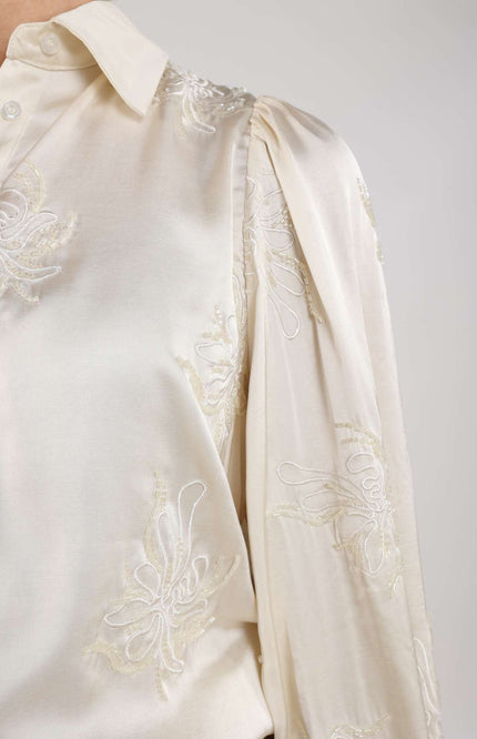 Blouse Preston Embroidery Offwhite NKF02069