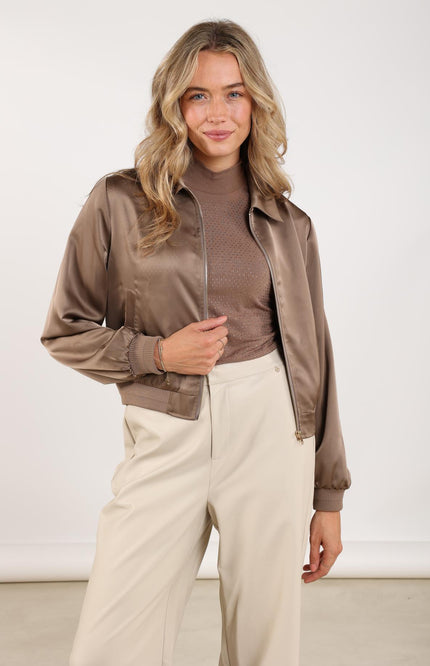 Jacket Luna Bomber Fango NKF13065