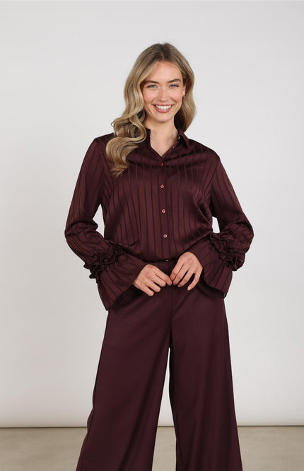 Blouse Amalia Stripe Cherry NKF02126
