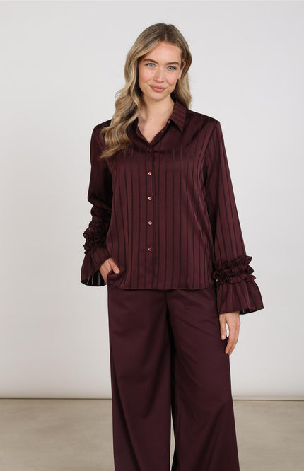 Blouse Amalia Stripe Cherry NKF02126