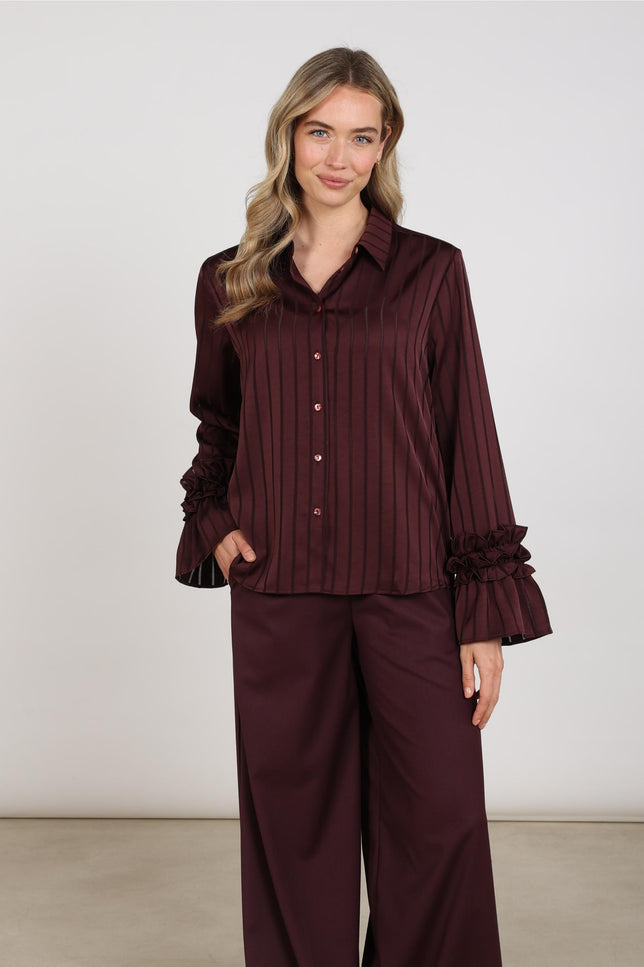 Blouse Amalia Stripe Cherry NKF02126