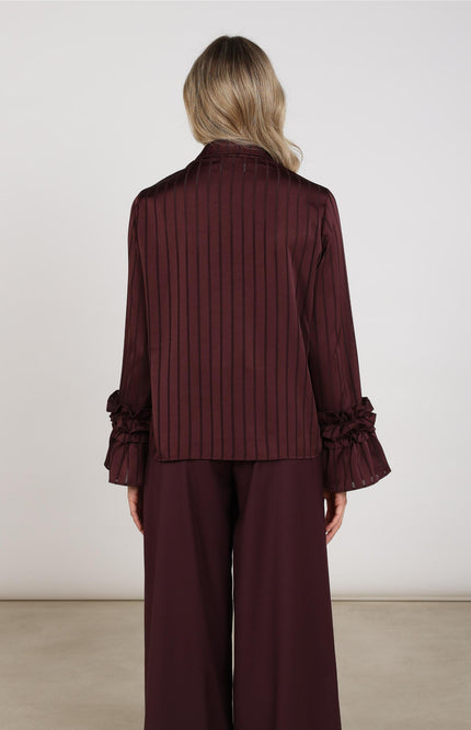 Blouse Amalia Stripe Cherry NKF02126