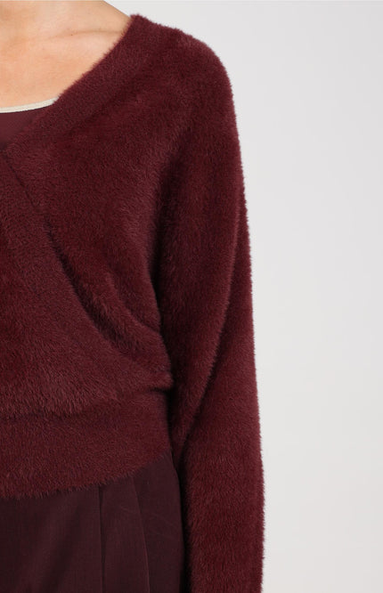 Trui Beau Wrap Cherry NKF03081