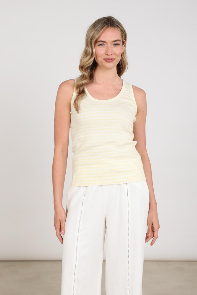 Nukus Singlet Steffie Offwhite Sun NKS01169 Stretchshop.nl