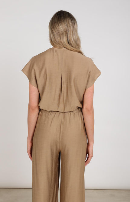 Nukus Top Marlijn Camel NKS01122 Stretchshop.nl