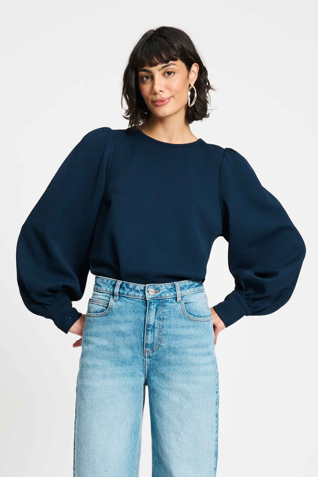 POM Amsterdam Top Kae Eternal Blue SP9235 Stretchshop.nl