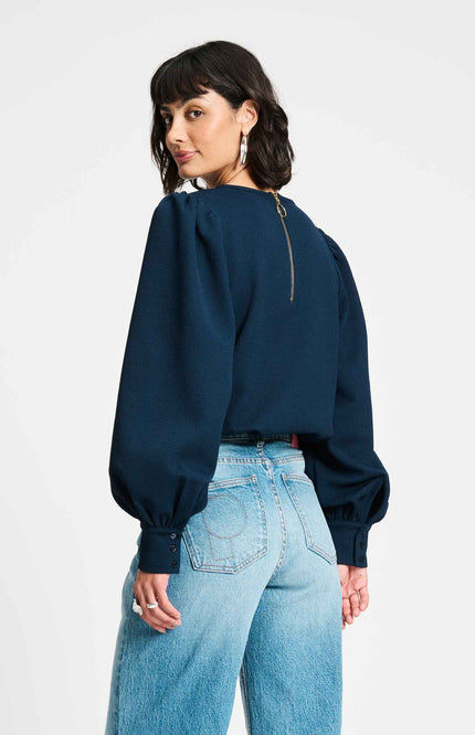 POM Amsterdam Top Kae Eternal Blue SP9235 Stretchshop.nl