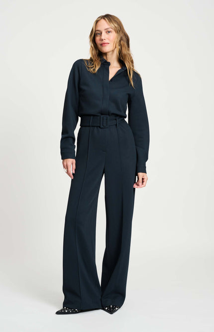 POM Amsterdam Jumpsuit Eternal Blue SP9394 Stretchshop.nl