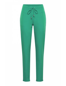 &Co woman Travel broek penny green PA100-2 Stretchshop.nl