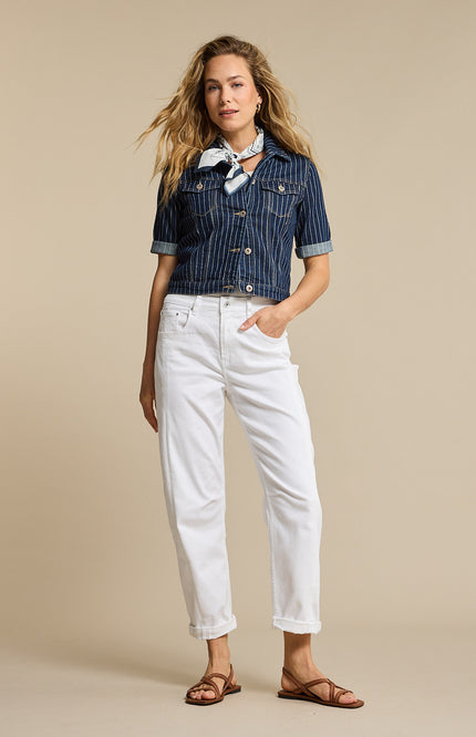 Broek Colette 5 Pocket White SRB4899 L33