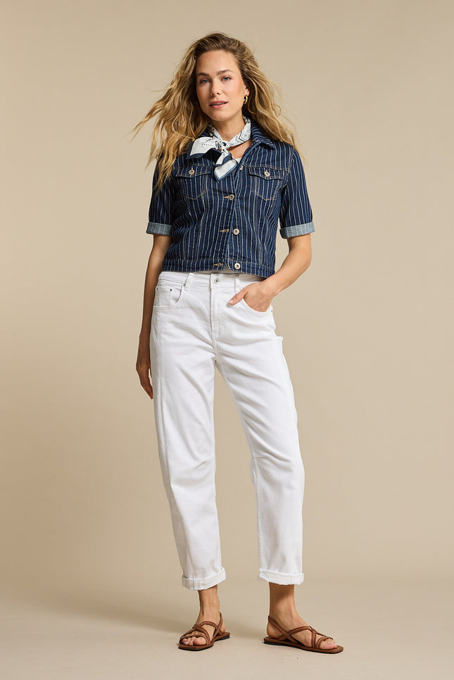 Broek Colette 5 Pocket White SRB4899 L33