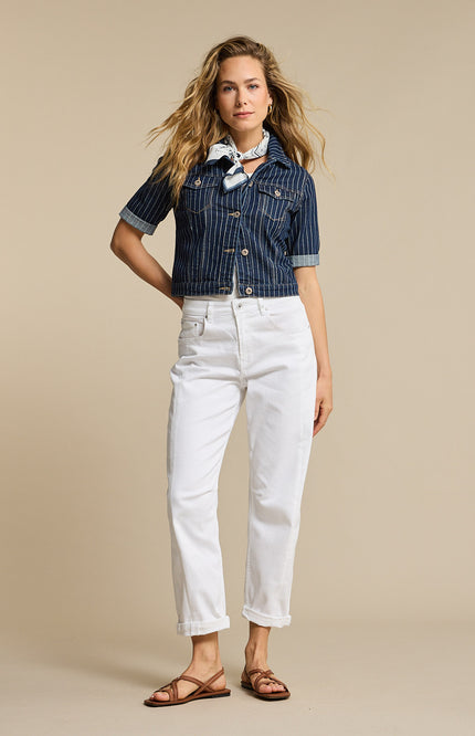 Broek Colette 5 Pocket White SRB4899 L33