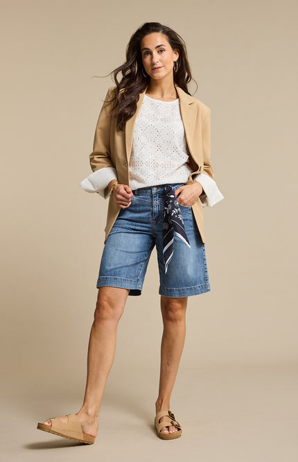 Red Button Bermuda & Scarf Kate Stoneused SRB4941 Stretchshop.nl