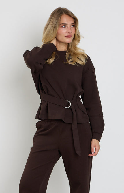Top Shakira & Belt Scuba Espresso SRB4996