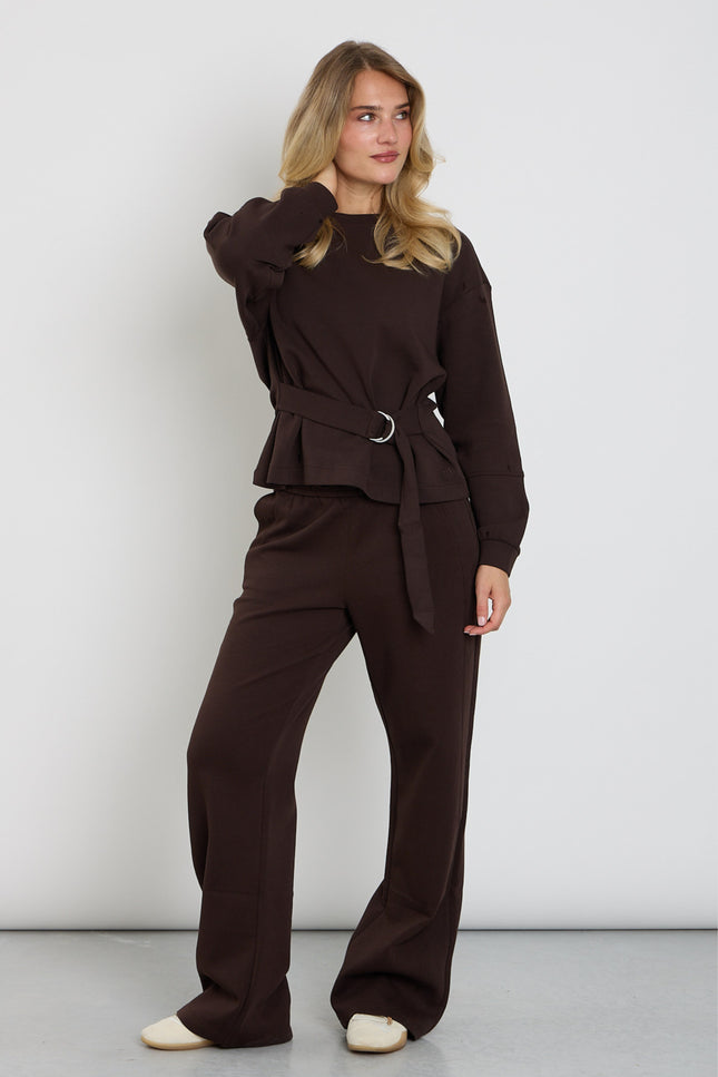 Broek Colette Scuba Espresso SRB4994 L33