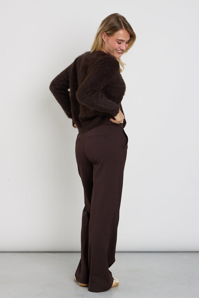 Broek Claudette Fancy Punta Espresso SRB5095 L33