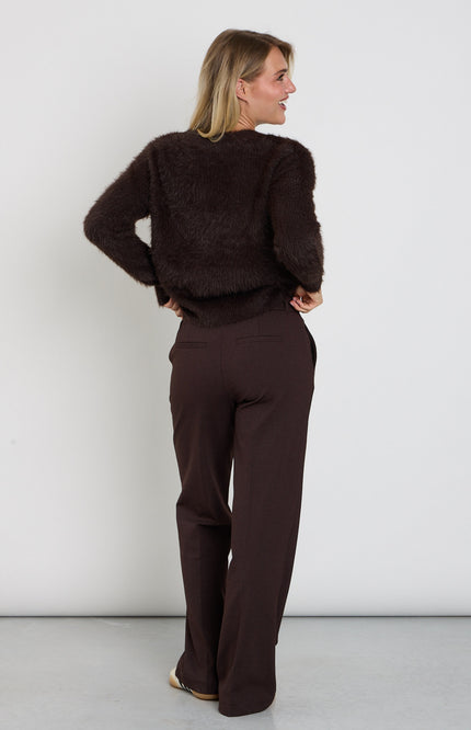 Broek Claudette Fancy Punta Espresso SRB5095 L33
