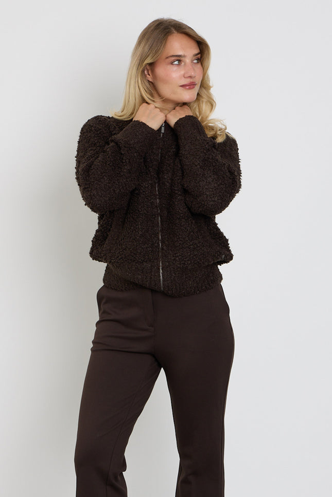 Bomber Knit Boucle Espresso SRB5073