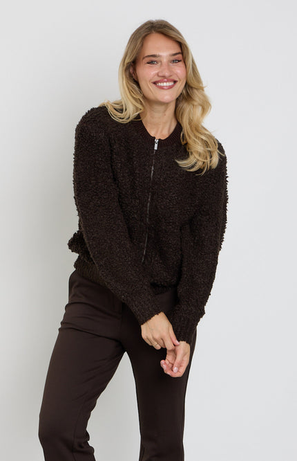 Bomber Knit Boucle Espresso SRB5073