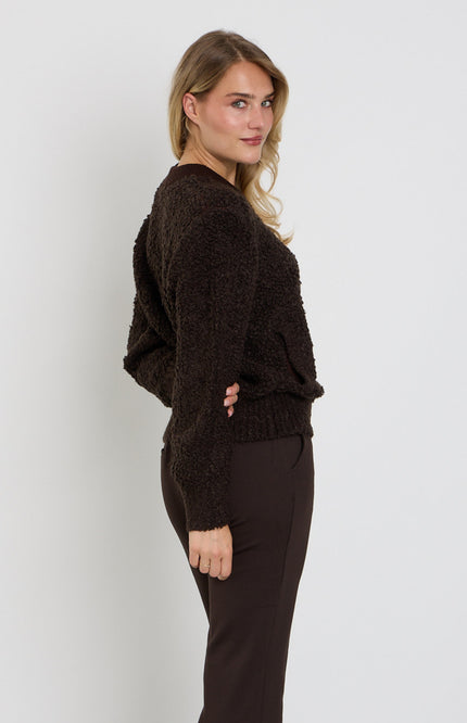 Bomber Knit Boucle Espresso SRB5073