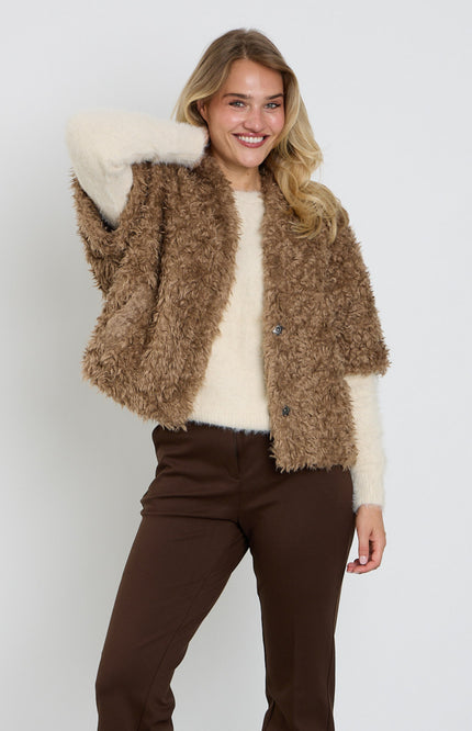 Jacket Freddie Fake Fur Cafe Noir SRB5065