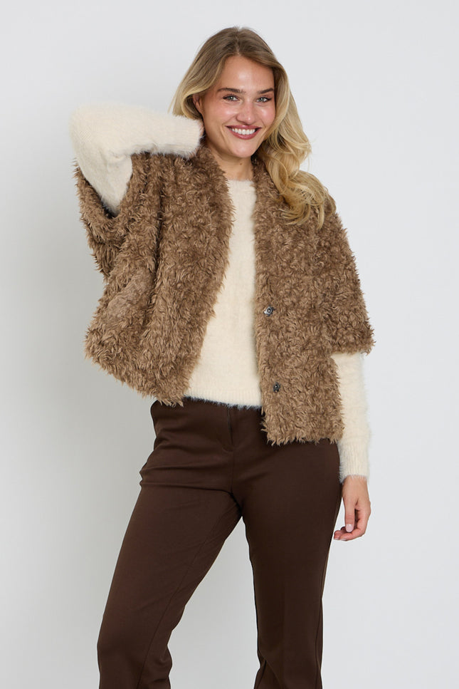 Jacket Freddie Fake Fur Cafe Noir SRB5065