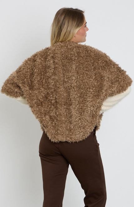 Jacket Freddie Fake Fur Cafe Noir SRB5065