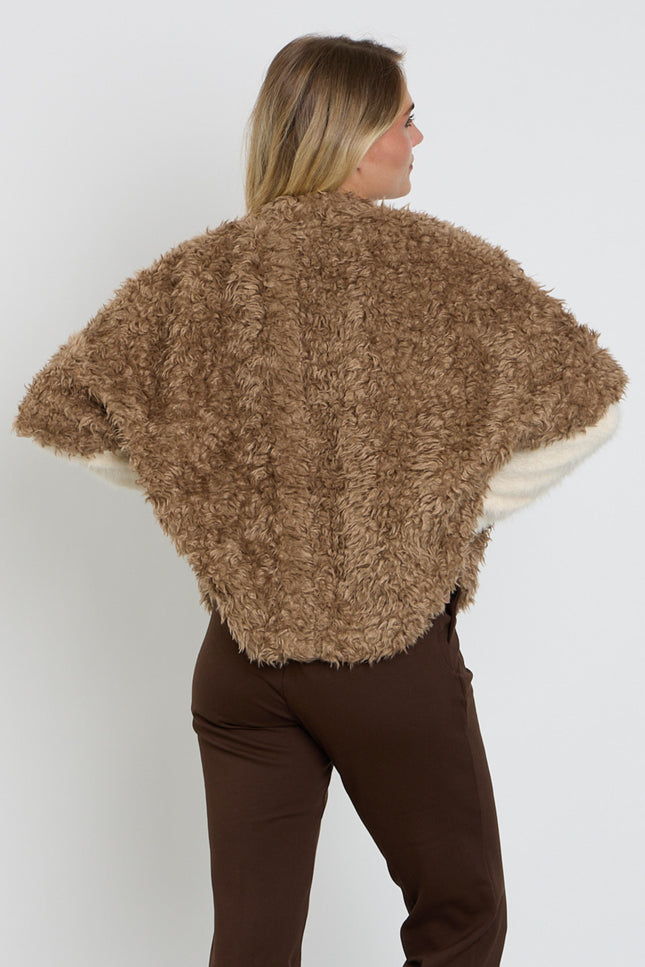 Jacket Freddie Fake Fur Cafe Noir SRB5065