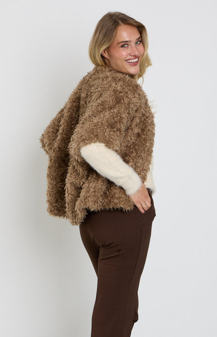 Jacket Freddie Fake Fur Cafe Noir SRB5065