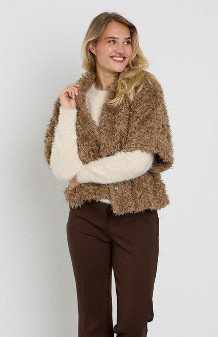 Jacket Freddie Fake Fur Cafe Noir SRB5065
