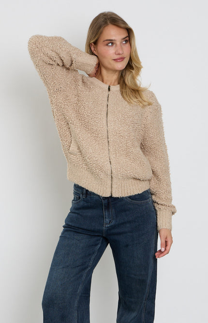 Bomber Knit Boucle Latte SRB5073