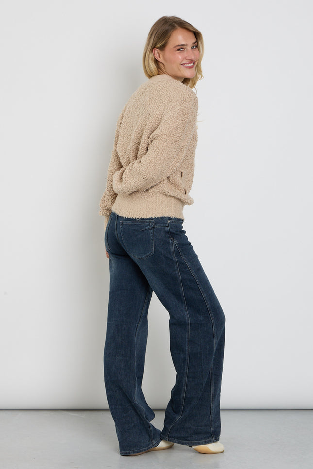 Broek Claudette Insert Blue Black Denim SRB4992 L33